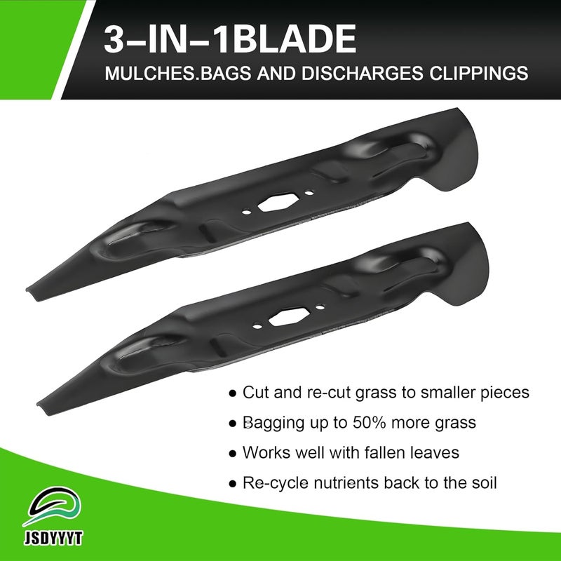 JSDYYYT 742P05086 ​شفرة جزازة العشب 3 قطع متوافقة مع 54" كرافتسمان T3200 TT440 Z5800، كاب كاديت XT1-GT54 XT1-ST54 ZT1-54 ZT1-54P ZT2-54 ZTS2-54، MTD ZT1-54، تروي-بيلت سوبر برونكو 54K XP، Z54 XP - Image 5